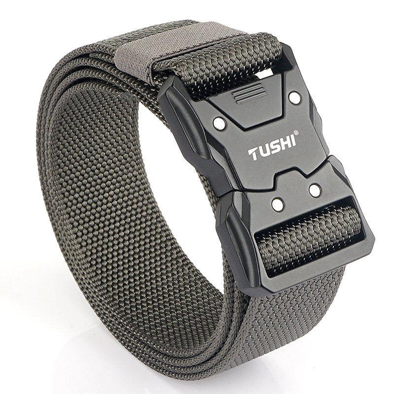 Men's Outdoor Training Nylon Tactical Quick Release Buckle Tooling Belt