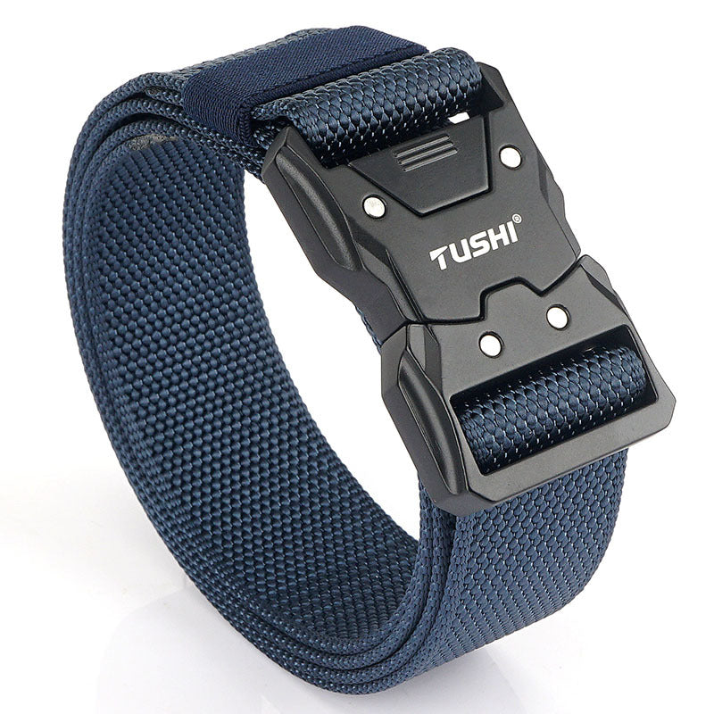Men's Outdoor Training Nylon Tactical Quick Release Buckle Tooling Belt