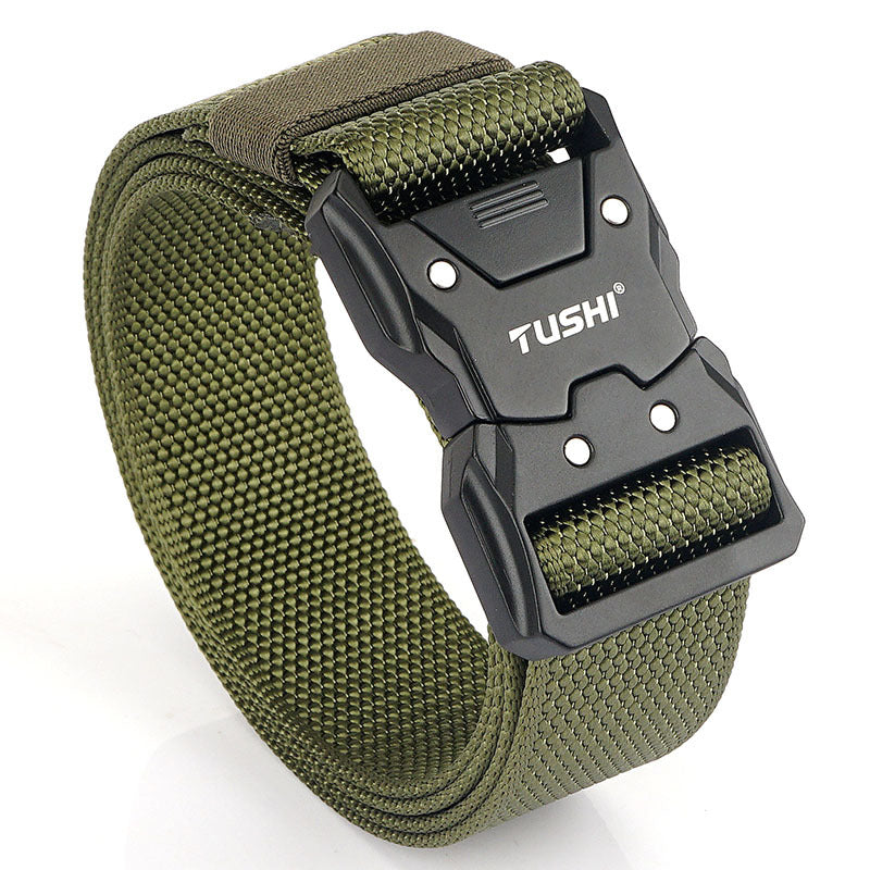 Men's Outdoor Training Nylon Tactical Quick Release Buckle Tooling Belt