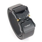 Men's Outdoor Tactical 3.8cm Double Quick Release Aluminum Alloy Buckle Nylon Belt