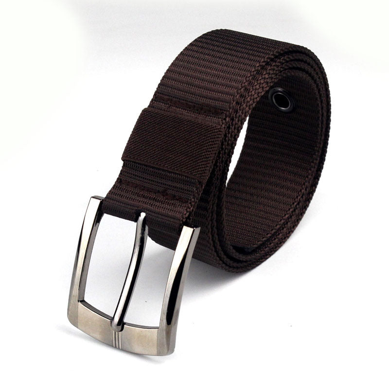 Men's Tactical Canvas Nylon Casual Outdoor Training Belt