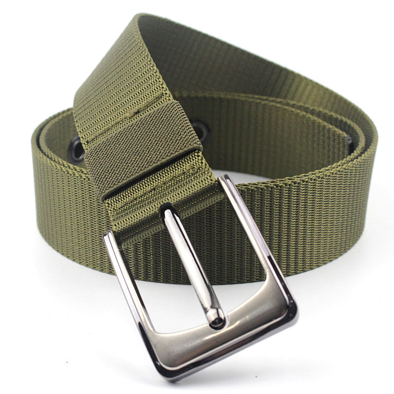 Men's Tactical Canvas Nylon Casual Outdoor Training Belt