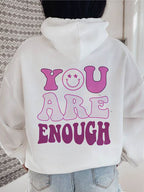 You Are Enough Printed Women's Casual Sweatshirt