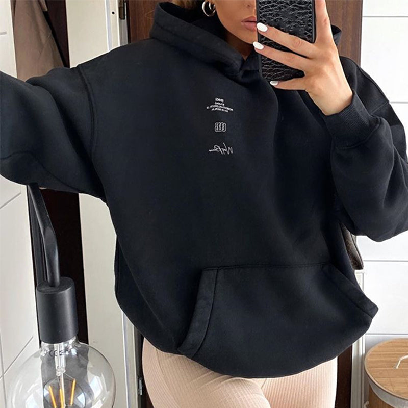 Vintage Long-sleeved Printed Sweatshirt