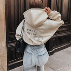 Modern Printed Color Long Sleeve Hoodie
