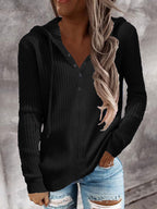 Pure Color Casual Hoodie Sweater Pullover