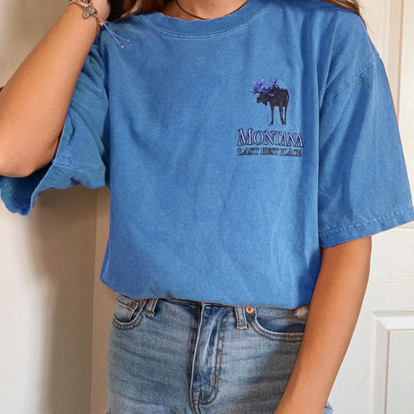 Women's Letter Print Short Sleeve Mid-Long T-Shirt