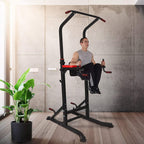 KARMAS PRODUCT Power Tower Home Gym Pull Up Workout Dip Stand Bar Station Adjustable Height Strength Training Fitness Exercise Equipment