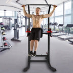 KARMAS PRODUCT Power Tower Home Gym Pull Up Workout Dip Stand Bar Station Adjustable Height Strength Training Fitness Exercise Equipment
