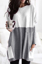 Round Neck Long Sleeve Colouring T-Shirt