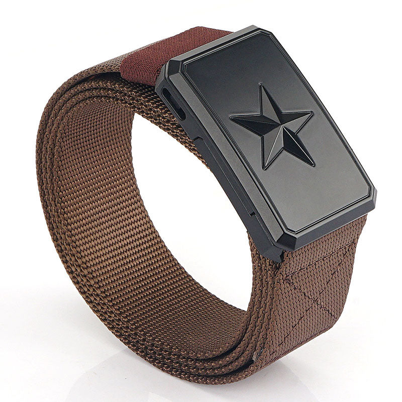 Five-star Magnetic Buckle Tactical Nylon Belt