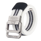 Canvas Belt Men's Outdoor Belt Alloy Double Buckle