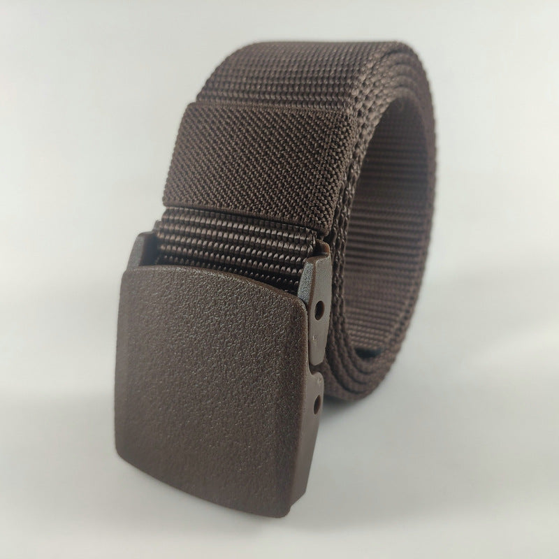 Plastic Buckle Nylon Tactical Belt Men's Outdoor Quick-drying Durable Hypoallergenic Canvas Military Training Belt
