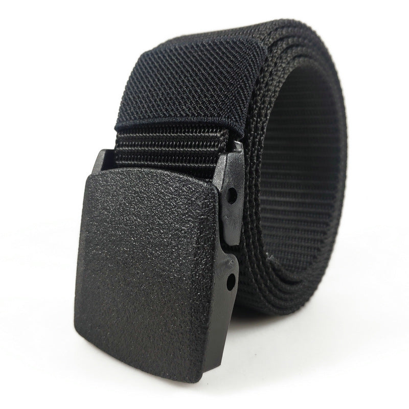 Plastic Buckle Nylon Tactical Belt Men's Outdoor Quick-drying Durable Hypoallergenic Canvas Military Training Belt