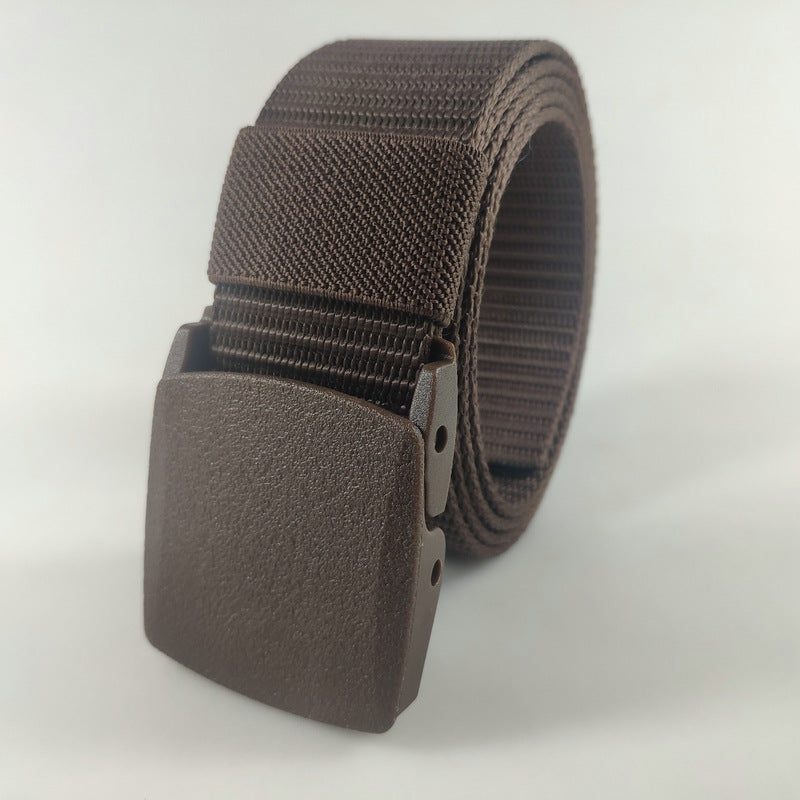 Plastic Buckle Nylon Tactical Belt Men's Outdoor Quick-drying Durable Hypoallergenic Canvas Military Training Belt