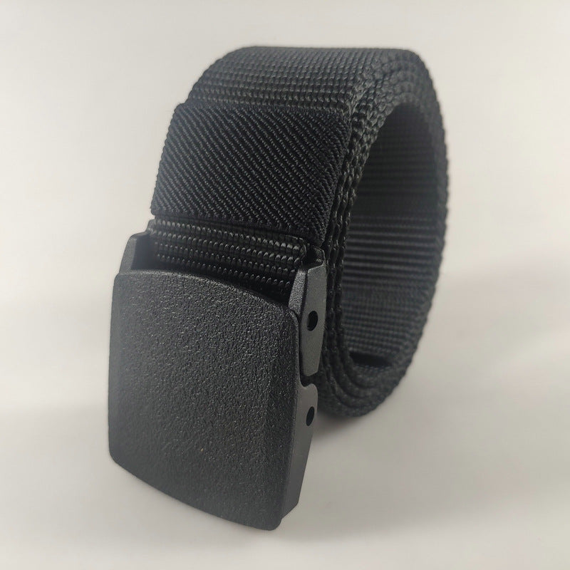 Plastic Buckle Nylon Tactical Belt Men's Outdoor Quick-drying Durable Hypoallergenic Canvas Military Training Belt