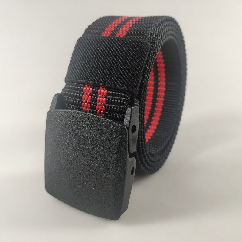 Plastic Buckle Nylon Tactical Belt Men's Outdoor Quick-drying Durable Hypoallergenic Canvas Military Training Belt