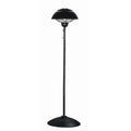 DJKDJL Patio Heater 1500W Outdoor Electric Heater,Outdoor Infrared Heater Tip Over, Black, 54.2*53.8*42CM
