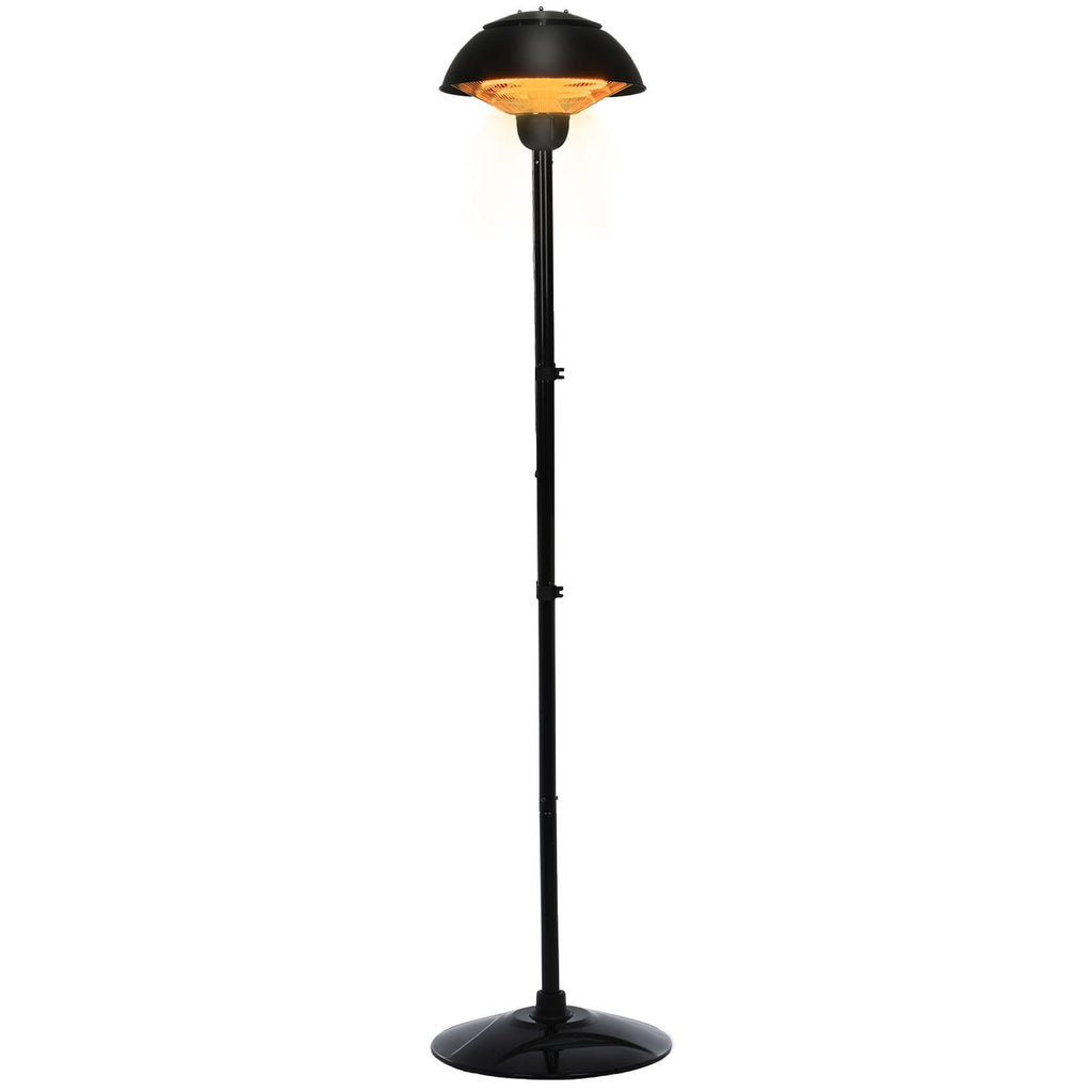 DJKDJL Patio Heater 1500W Outdoor Electric Heater,Outdoor Infrared Heater Tip Over, Black, 54.2*53.8*42CM