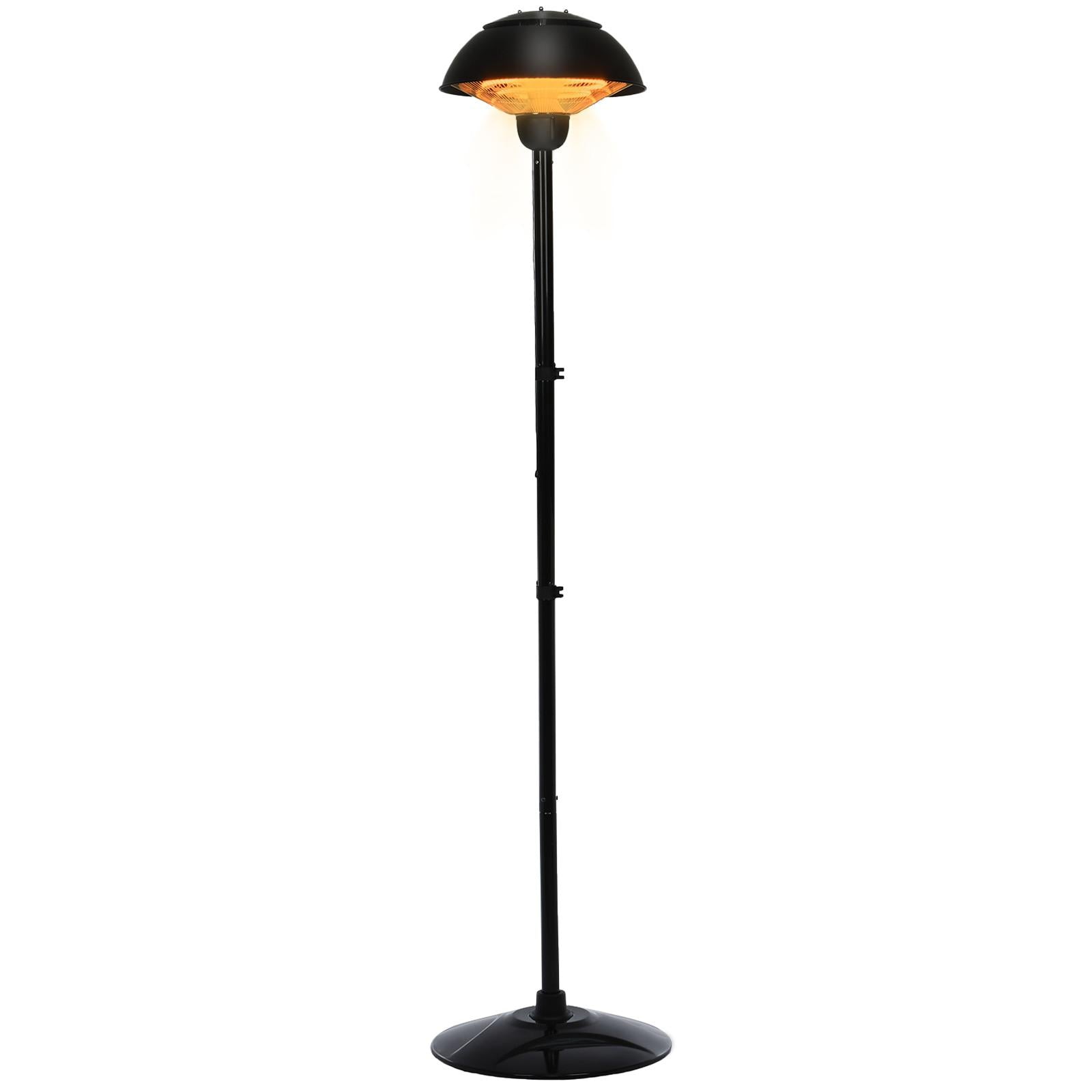 DJKDJL Patio Heater 1500W Outdoor Electric Heater,Outdoor Infrared Heater Tip Over, Black, 54.2*53.8*42CM