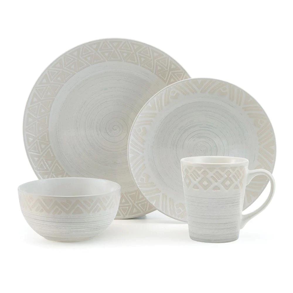 Vera 16 Piece Dinnerware Set, Service for 4