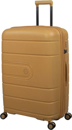 Eco Tough 30" Hardside Checked 8 Wheel Expandable Spinner, Honey Gold