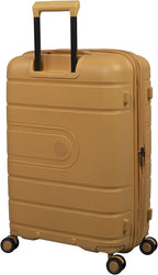 Eco Tough 30" Hardside Checked 8 Wheel Expandable Spinner, Honey Gold