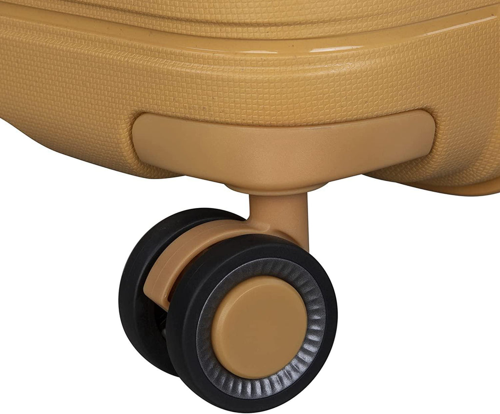 Eco Tough 30" Hardside Checked 8 Wheel Expandable Spinner, Honey Gold