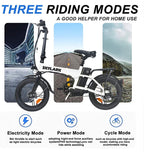 Folding Electric Commuter Bike, 16'' City Ebike for Adults with 250W Motor &amp; 36V 10Ah Removable Lithium Battery, Top Speed 22mph, with Headlight and Tail Light for People Aged 14 to 65