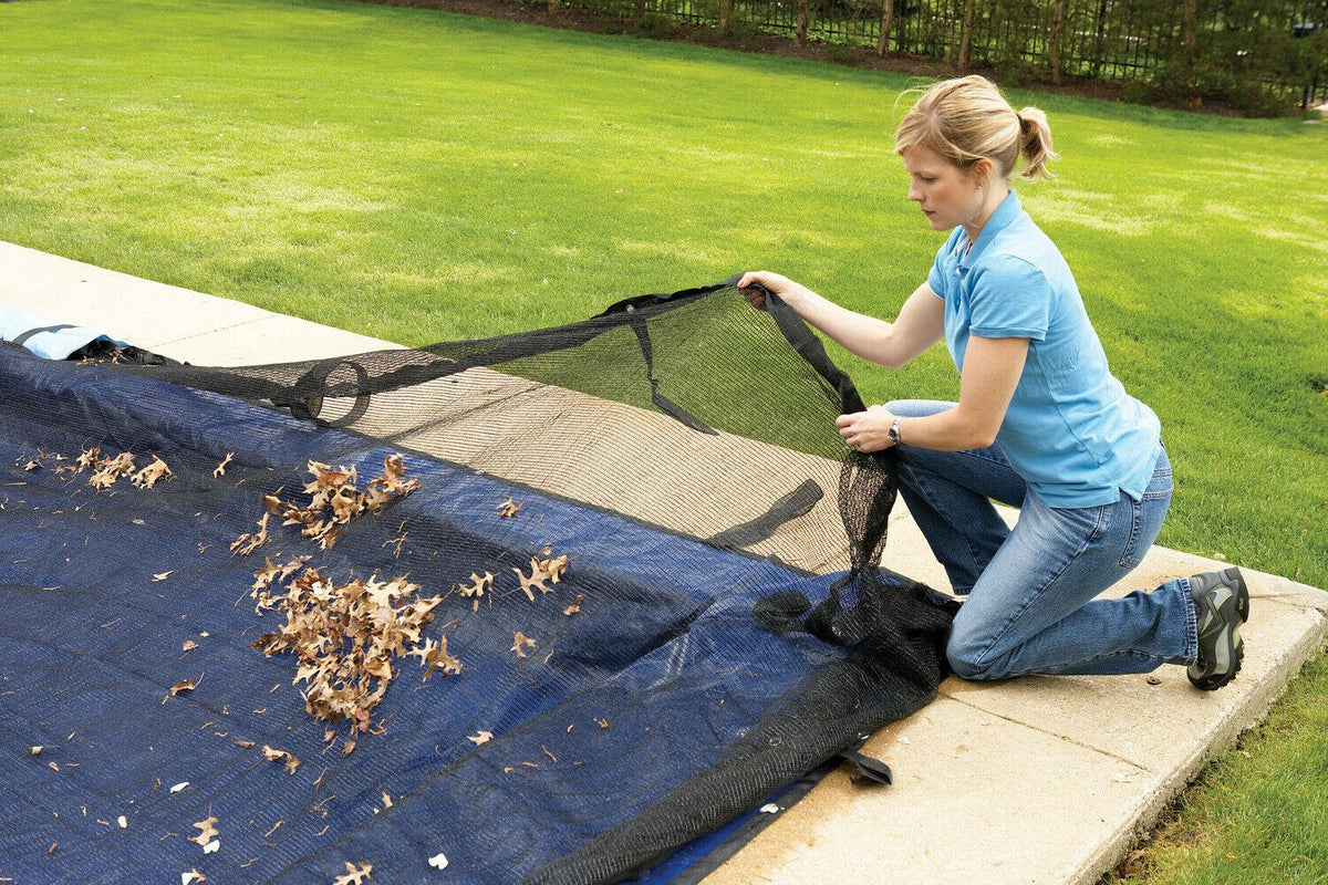 pool leaf net inground 24x40 ft rectangle swimming pool