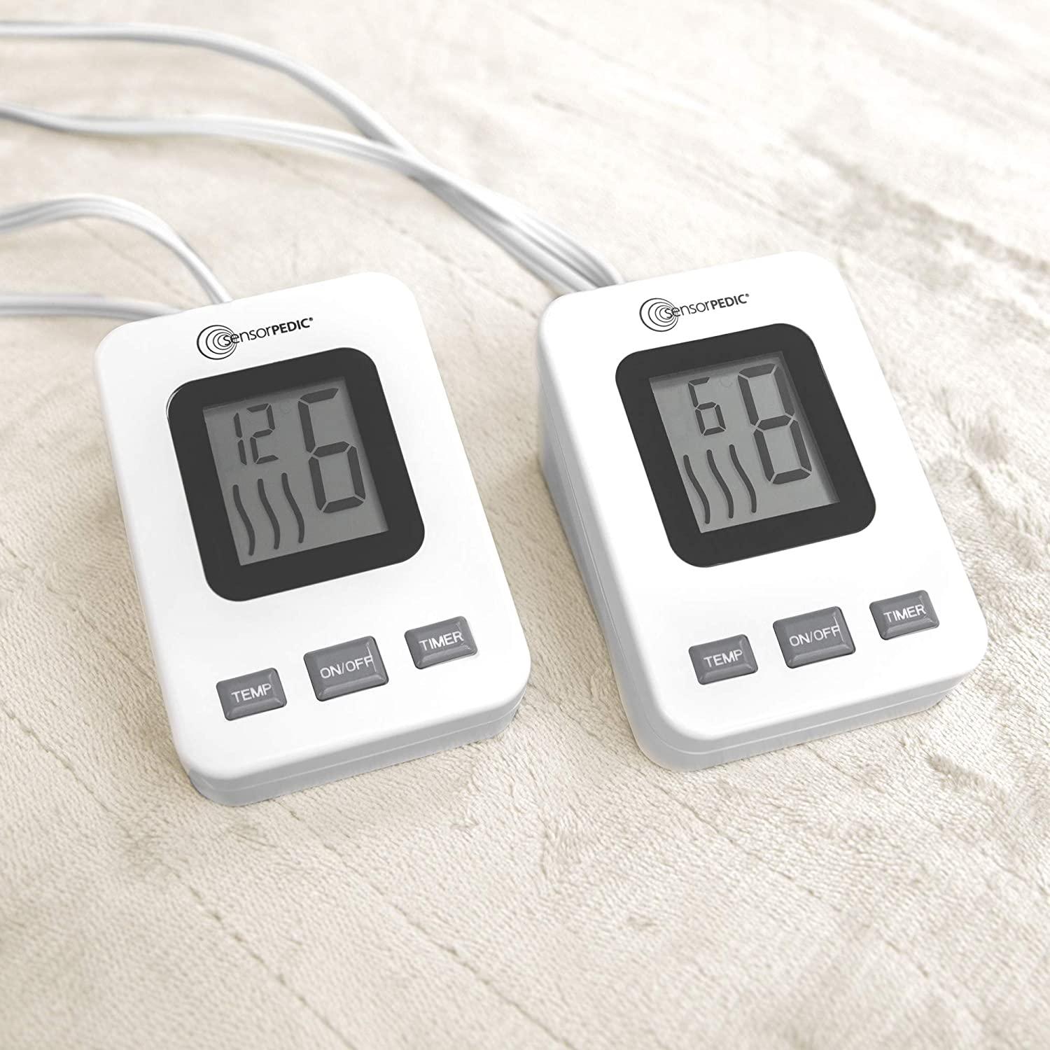 Heated Electric Blanket with SensorSafe, King, Ivory
