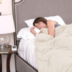Heated Electric Blanket with SensorSafe, King, Ivory
