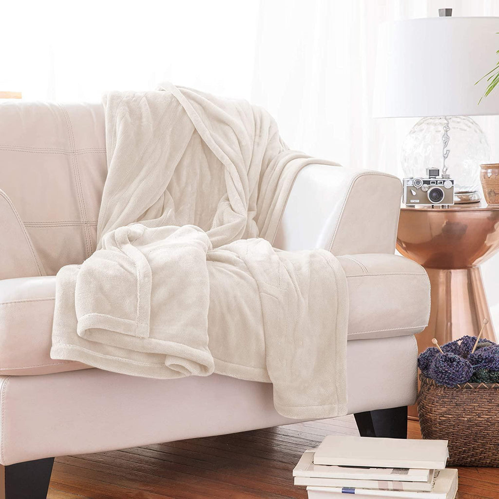 Heated Electric Blanket with SensorSafe, King, Ivory