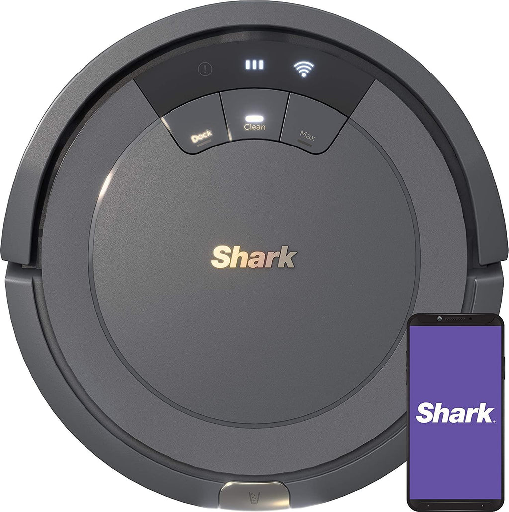 Shark ION Robot Vacuum AV753, Wi Fi Connected, 120min Runtime, Works with Alexa, Multi Surface Cleaning , Grey