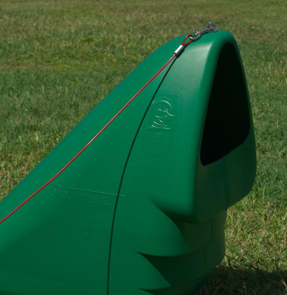 Dog House for Small Dogs to Medium LarDogs, Best Fit 60 Pound Dogs or Less, Outdoor, Great for Open Yards, Naturally Heated and Cooled, Underground, Has a Tie Out Anchor, No Assembly, Made in USA