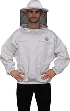 humble bee 510 polycotton beekeeping smock with round veil