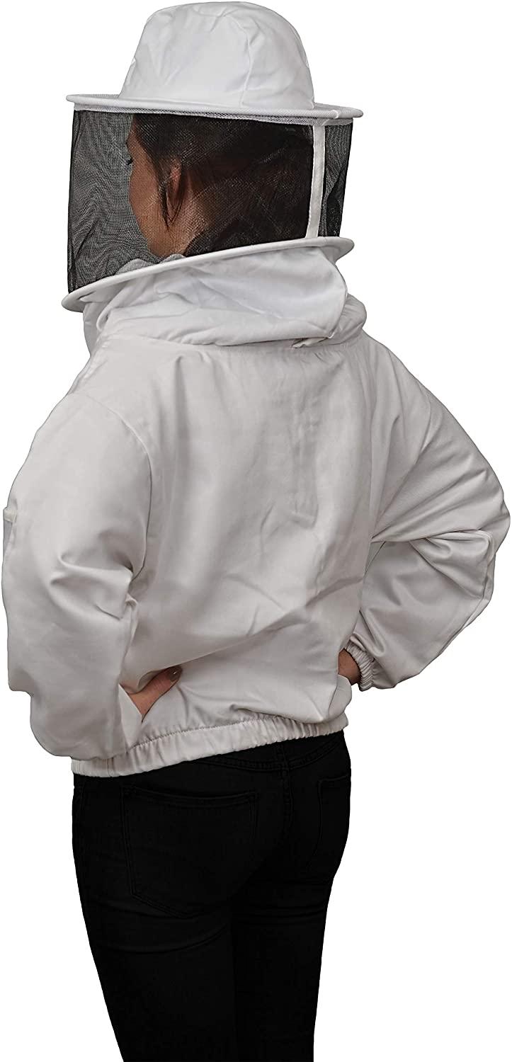 humble bee 510 polycotton beekeeping smock with round veil