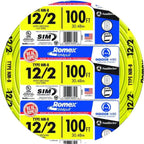 romex simpull 250′ 12-2 non-metallic cable electrical wire nm-b copper