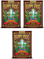 foxfarm fx14047 happy frog ph adjusted organic plant garden potting soil mix bag, 2 cubic feet (3 pack)