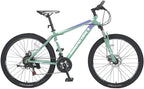MOONCOOL Mountain Bikes Adults MTB Bike, Disc Brakes Mountain Bicycles, 7-21 Speeds Options, Aluminum and Steel Frame Options, 24-26 Inches Wheels Outroad Bikes for Mens Womens