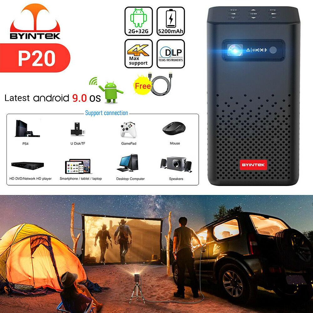 portable mini smart projector wifi tv video pico led dlp 4k 1080p for smartphone