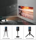 portable mini smart projector wifi tv video pico led dlp 4k 1080p for smartphone