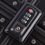 All Aluminum Carry On Luggage with TSA Locks Metal Hard Shell Spinner Suitcase ( Black , 28 Inch )