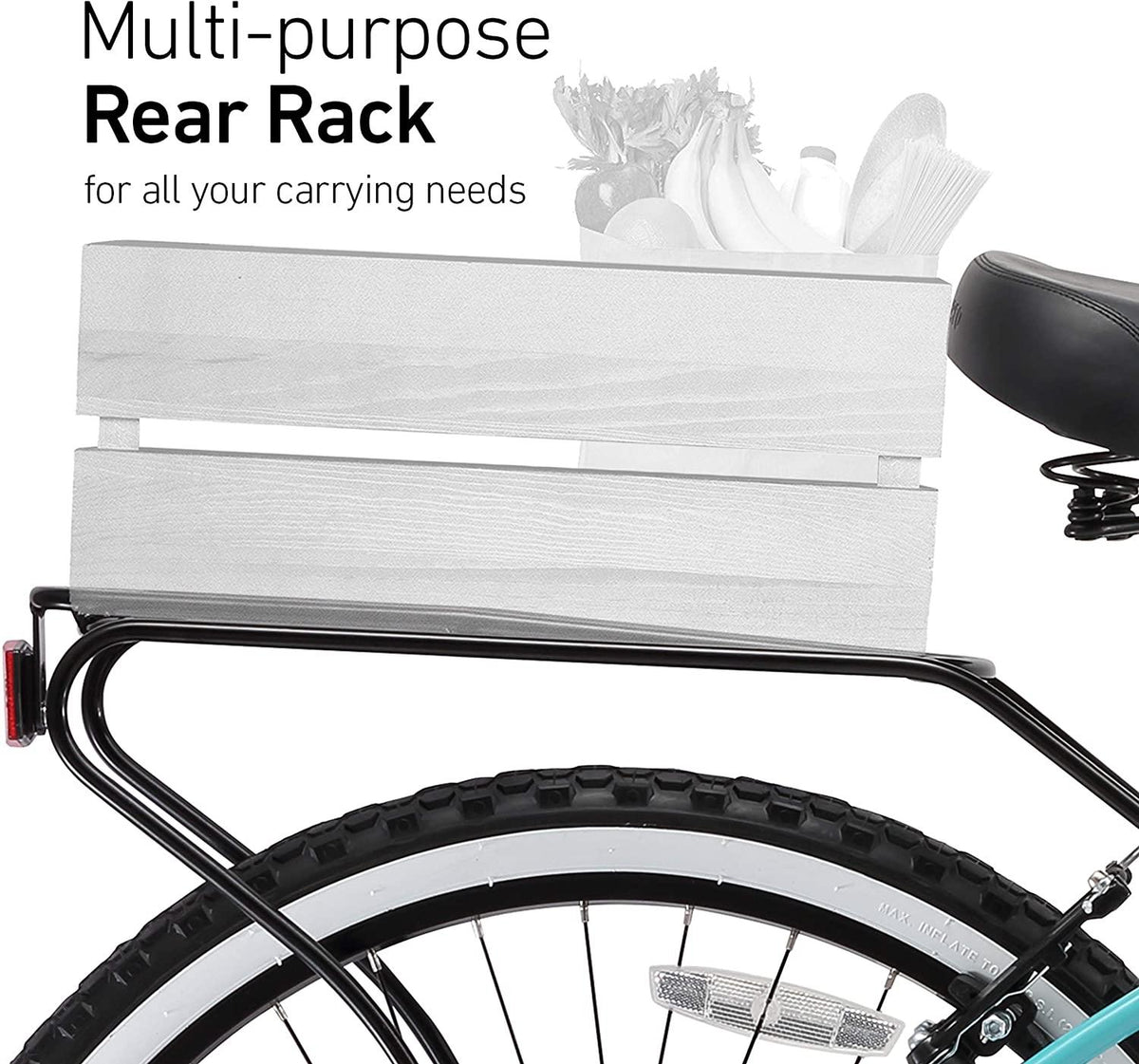 reezero Electric-Bicycles Around Block Womens Beach Cruiser Bicycle