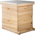 bees box wooden kit bee nest beekeeping equipment beekeeper tool for bee hive supply nest frame with metal roof (color : 20 frame 4 layer)
