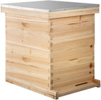 bees box wooden kit bee nest beekeeping equipment beekeeper tool for bee hive supply nest frame with metal roof (color : 20 frame 4 layer)