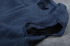 retro summer loose irregular v-neck sleeveless dress