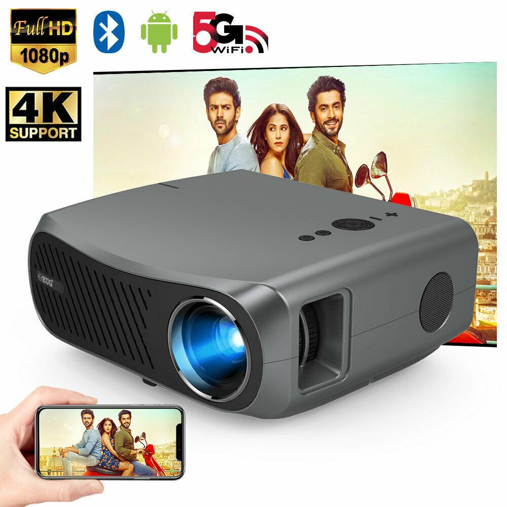 eug 4k native 1080p projector 5g wifi home theater meeting moive tv bt wireless