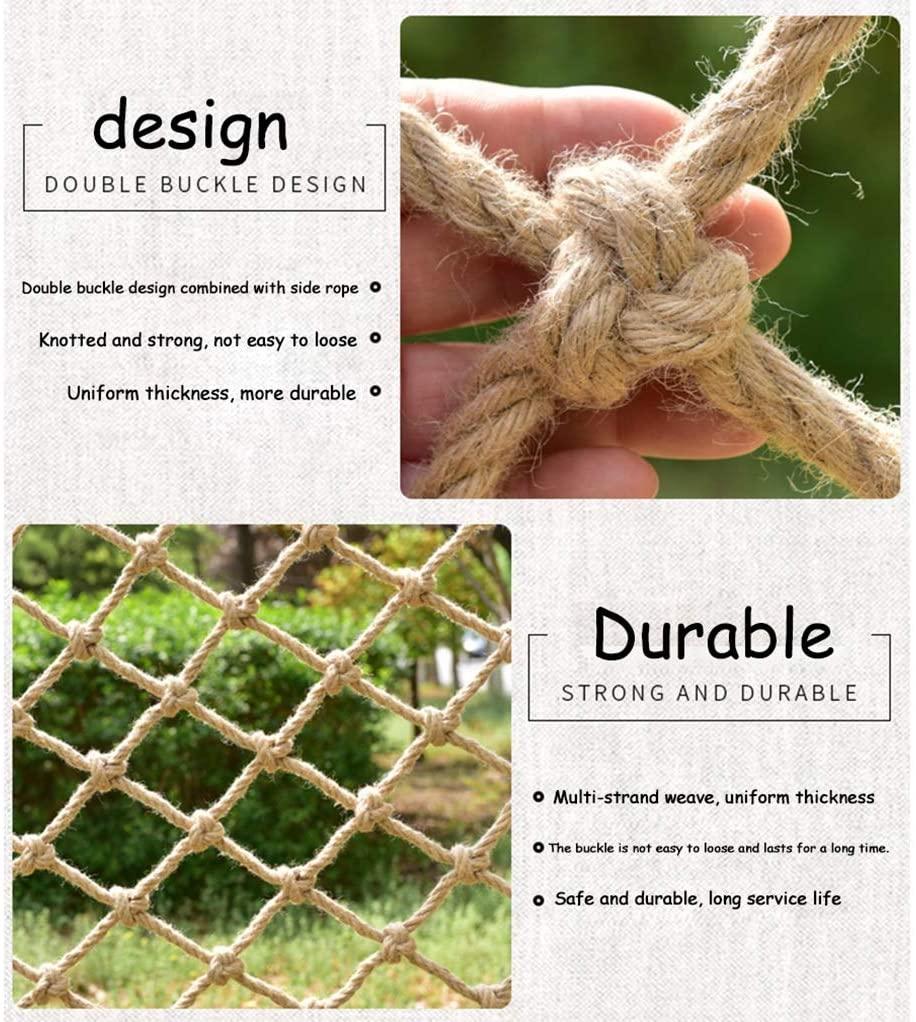 Children protective netting Climbing Rope Net Outdoor Safty Netting Children Rope Ladder Adults Climbing Net Playground Protection Net Garden Plant Fence Nets Indoor Ladder Swing Celing Net stairs Saf