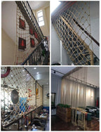 Children protective netting Climbing Rope Net Outdoor Safty Netting Children Rope Ladder Adults Climbing Net Playground Protection Net Garden Plant Fence Nets Indoor Ladder Swing Celing Net stairs Saf